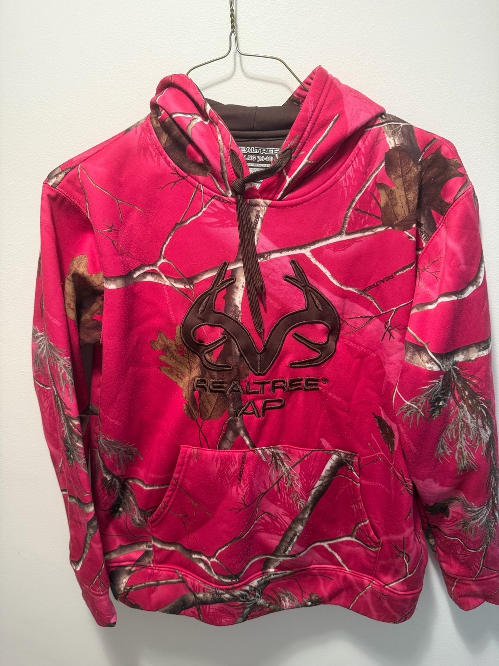 Realtree Hot Pink Camo Hoodie with Logo